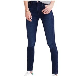 NEW Madewell 10" High-Rise Skinny Jeans Size 28 Blue Dark‎ Wash Stretch Jeggings